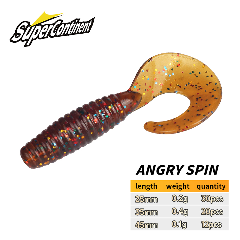 Soft Plastic Lure - Supercontinent Soft Bait angry spin 25mm
