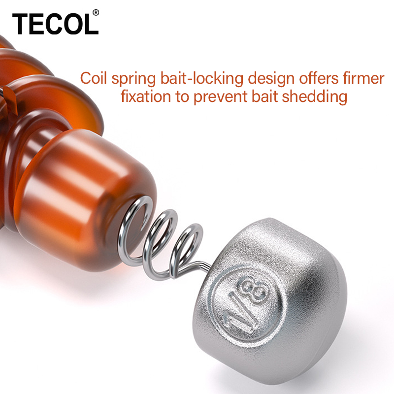 TECOL 1G 1.75G 2.7G 3.5G Spira - đánh giá và giá Bass Fishing Lure