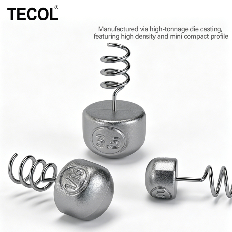 TECOL 1G 1.75G 2.7G 3.5G Spira - đánh giá và giá Bass Fishing Lure