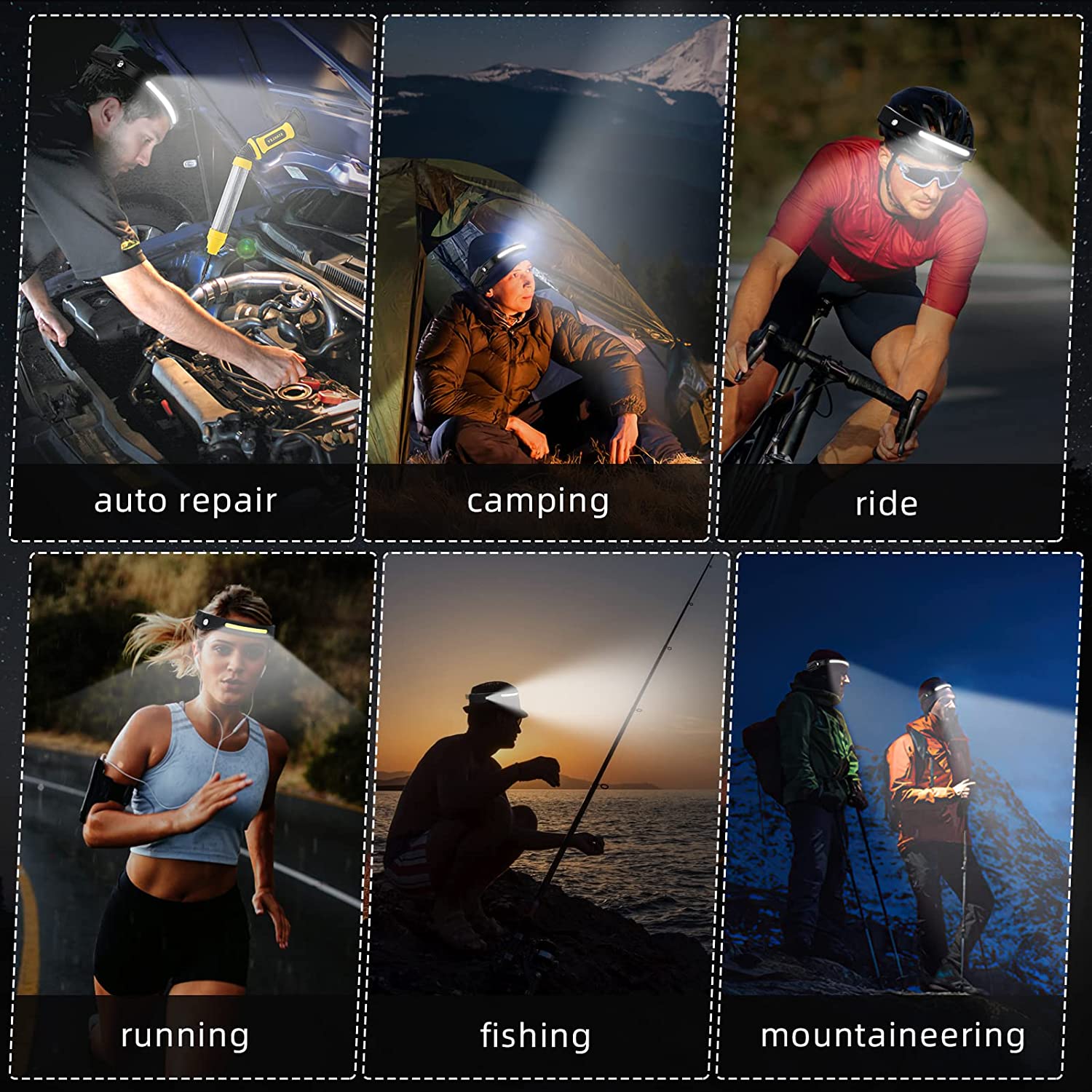 Sensor Headlamp LED Head Flash - đánh giá và giá Fishing Headlamp