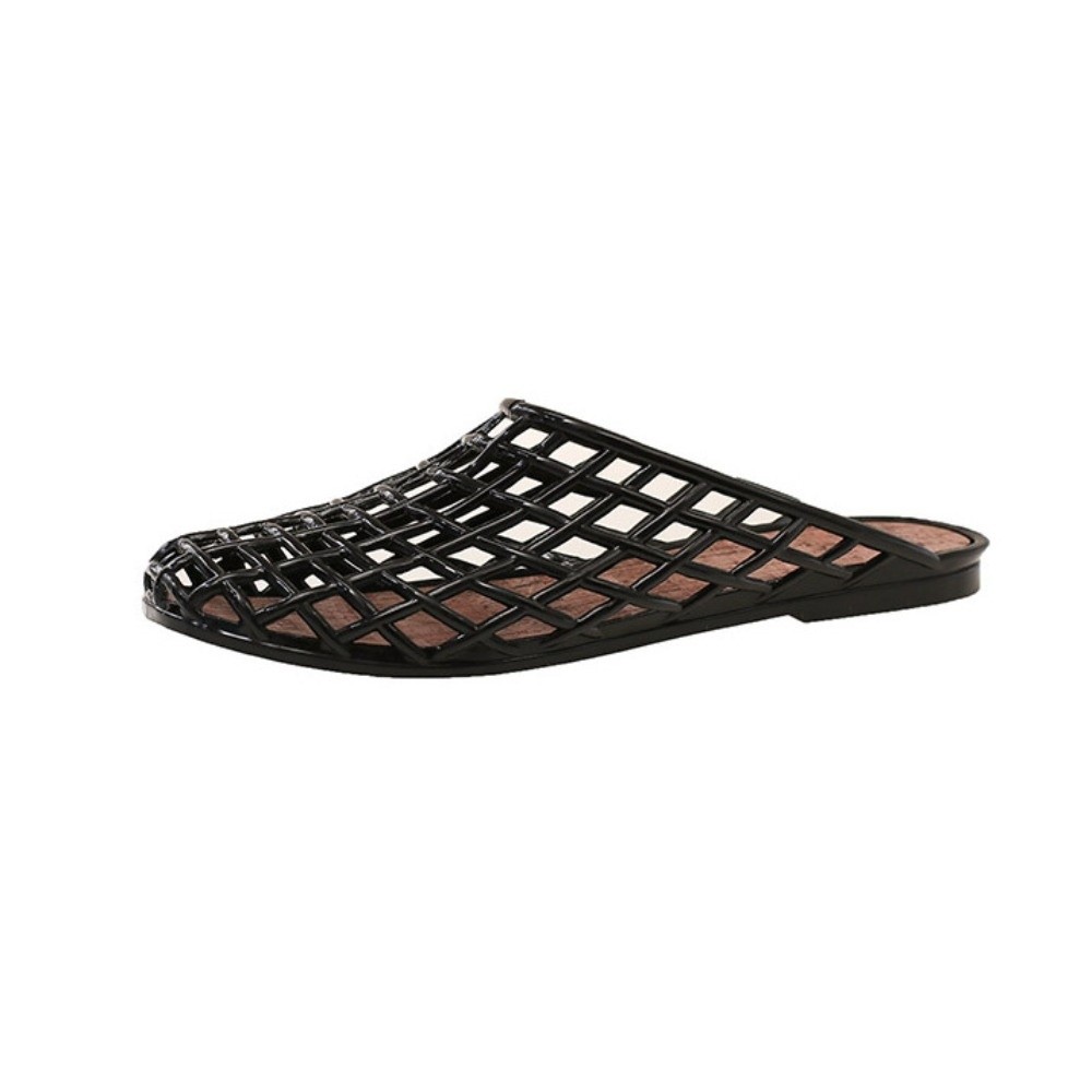 Round Toe PVC Crystal Slippers - đánh giá và giá Waders