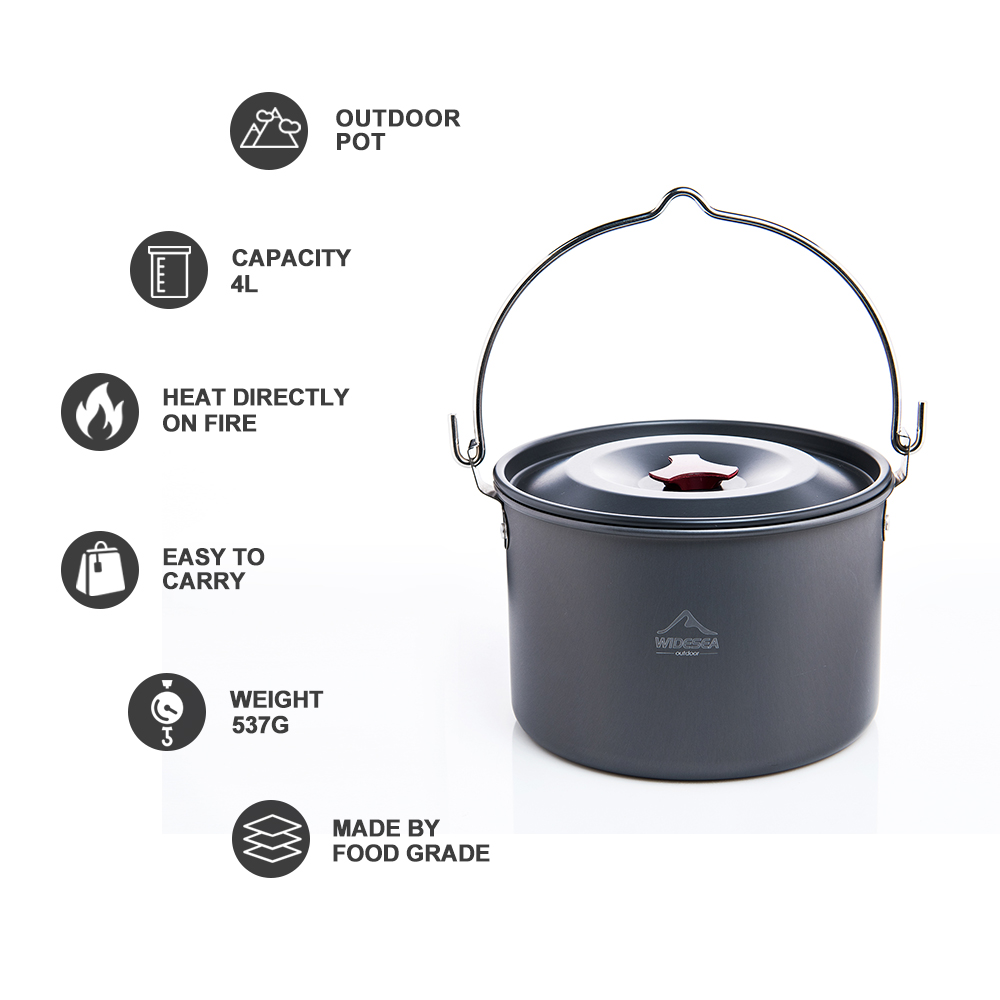 Widesea 4L Cắm Trại Treo Nồi N - đánh giá và giá Fishing Equipment Kitchener