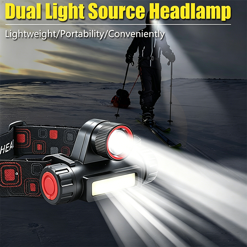 LED headlights, outdoor cob ch - đánh giá và giá Fishing Headlamp